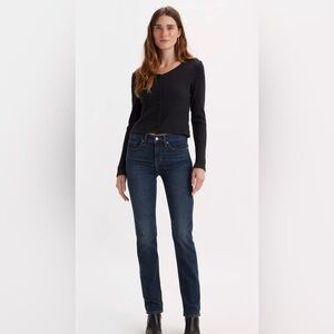 Levi’s shaping Straight Leg Jeans - Dark Blue
